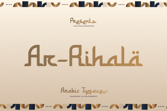 Ar-rihala Typeface for Handmade Branding