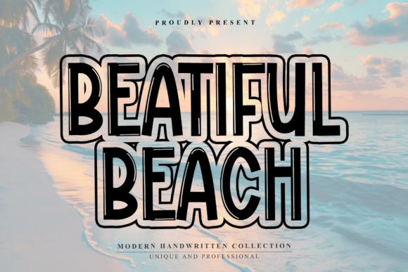 Beatiful Beach: A Bold Display Font for Modern Branding