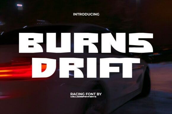 Burns Drift Font for Bold Craft Designs