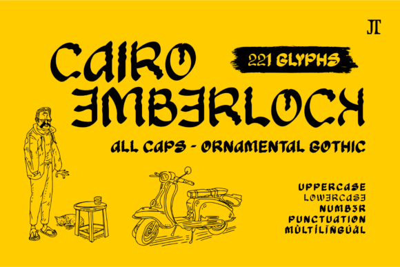 Cairo Emberlock: A Bold Display Font for Branding