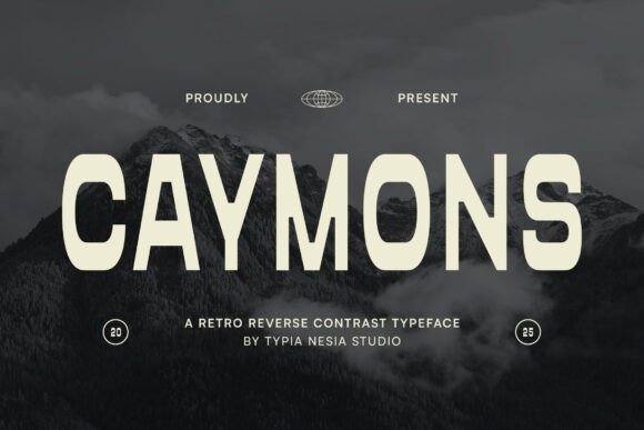 Caymons: A Bold Retro Display Font for Modern Brands