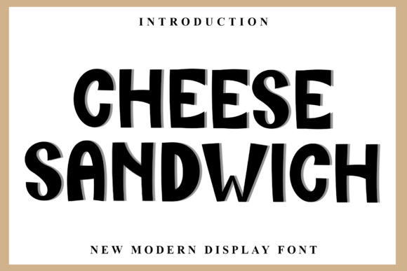 Cheese Sandwich Font for Warm Web Design
