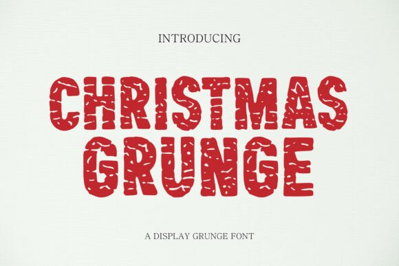 Christmas Grunge Font for Edgy Holiday Campaigns
