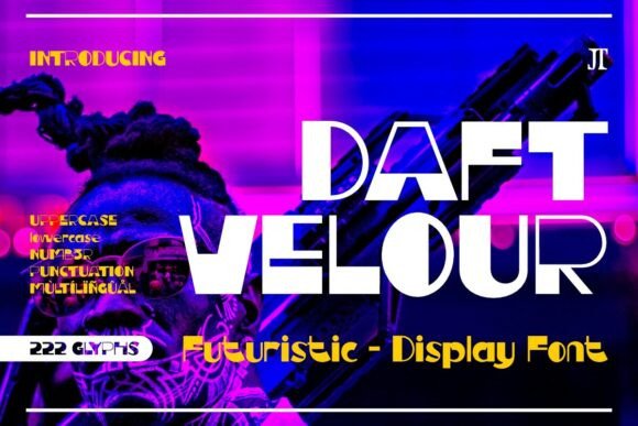Daft Velour: A Futuristic Display Font for Modern Editorial Design