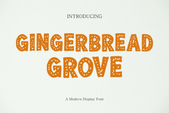 Gingerbread Grove Typeface for Festive Branding