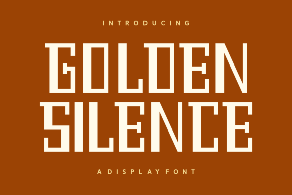 Golden Silence: A Display Font for Editorial Elegance