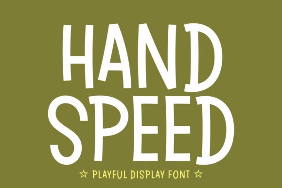 Hand Speed Font for Small Business Branding