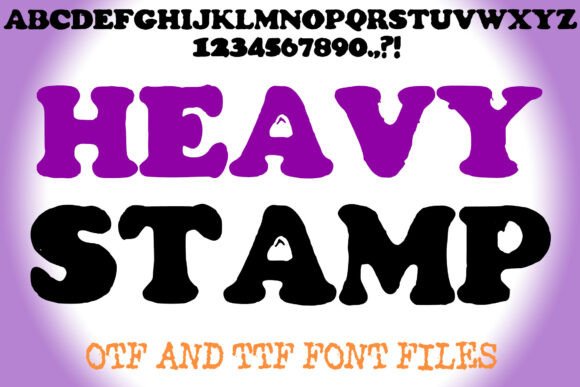 Heavy Stamp: A Bold Display Typeface for Web Headers