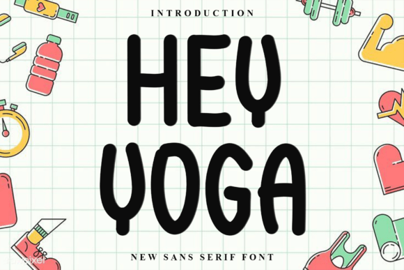 Hey Yoga Typeface for Festive Branding