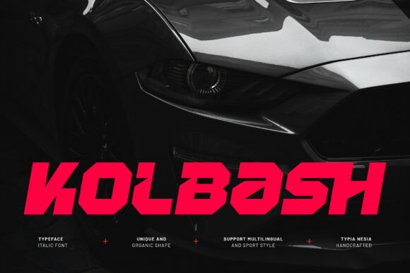 Kolbash: The Modern Sport Italic Racing Font for Digital Impact