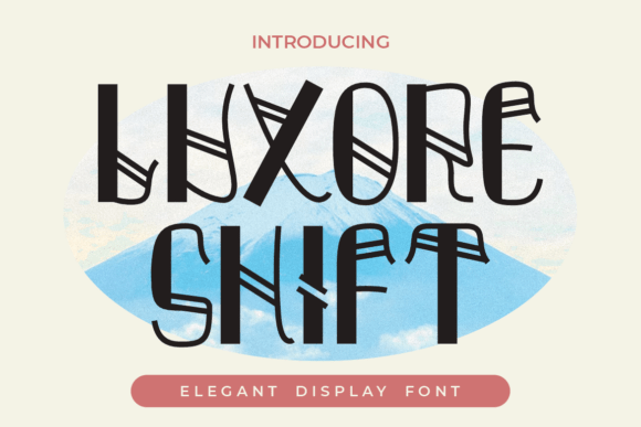 Luxore Shift Typeface for Editorial Design
