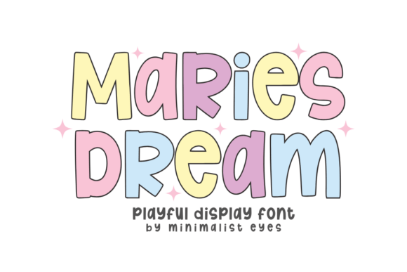 Maries Dream: A Modern Display Font for Bold Branding