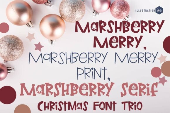 Marshberry Merry Trio: A Festive Display Typeface for Brands