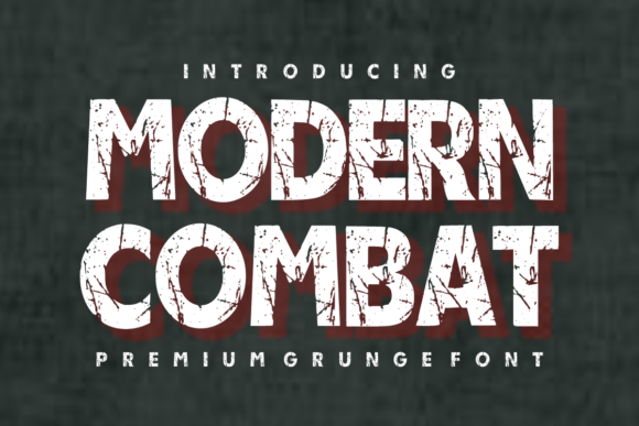 Modern Combat Typeface for Bold Editorial Design