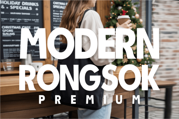 Modern Rongsok: The Display Font for Chic Brands