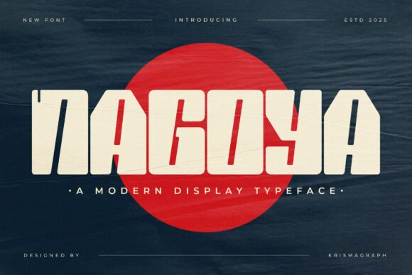 Nagoya: A Modern Display Typeface for Bold Editorial Design