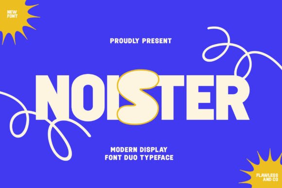 Noister: A Playful Display Font for Makers