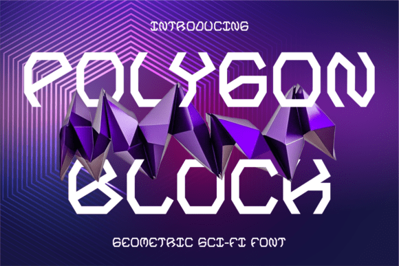 Polygon Block: A Geometric Display Font for Modern Editorial Design