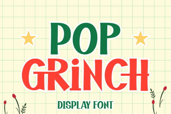 Pop Grinch Typeface for Festive Web Design