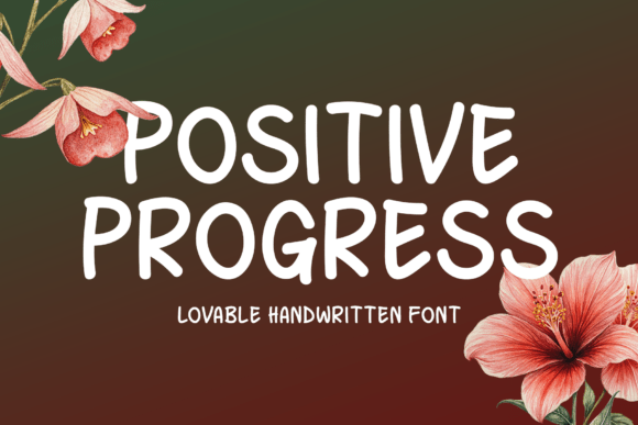 Positive Progress: A Handwritten Display Typeface for Editorial Clarity