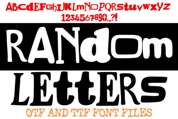 Random Letters Font for Bold Display Typography