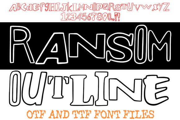 Ransom Outline Font for Bold Brand Identity