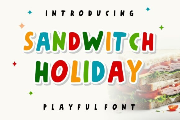 Sandwitch Holiday: A Bubbly Display Font for Editors