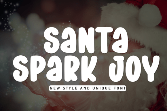 Santa Spark Joy Font for Digital Design