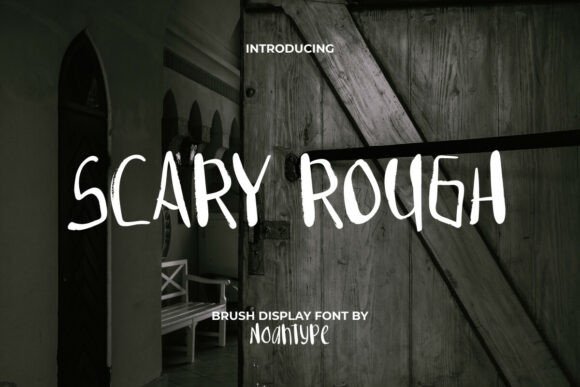 Scary Rough Display Font for Web Design