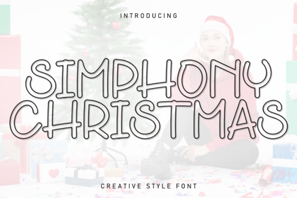 Simphony Christmas Font for Handmade Holiday Designs