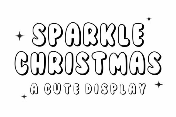 Sparkle Christmas Font for Festive Web Design