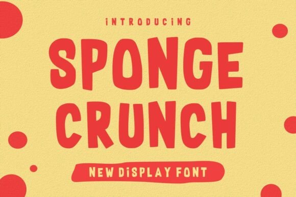 Sponge Crunch Font for Joyful Business Branding