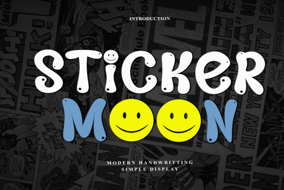 Sticker Moon: A Cheerful Display Font for Modern Web Design