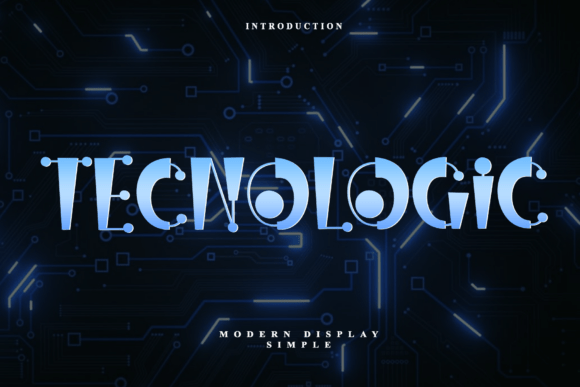 Tecnologic Font: Futuristic Display Typography