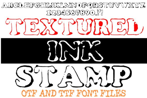 Textured Ink Stamp: A Bold Display Typeface for Raw Branding
