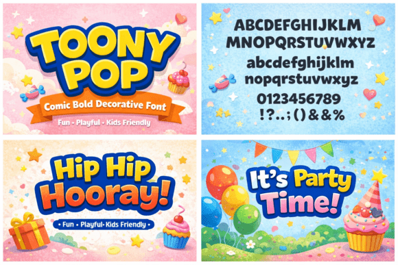 Toonypop: A Playful Display Font for Modern Editorial Design