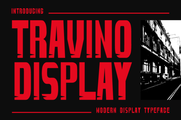 Travino Display: Bold Typeface for Makers