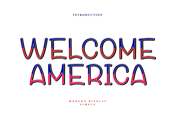 Welcome America: An Elegant Display Font for Editorial Design