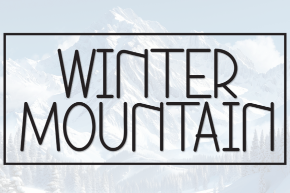 Winter Mountain: A Handcrafted Display Font for Bold Branding